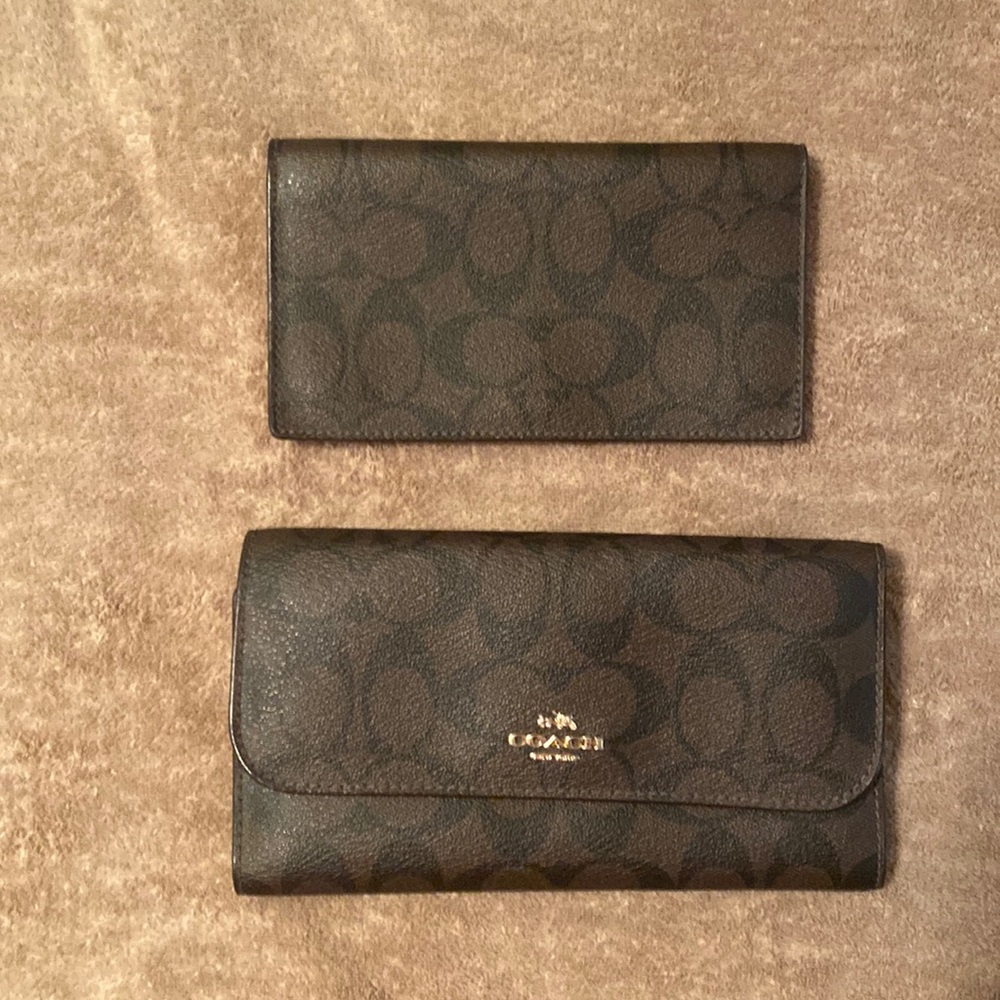 Coach wallet and checkbook cover
